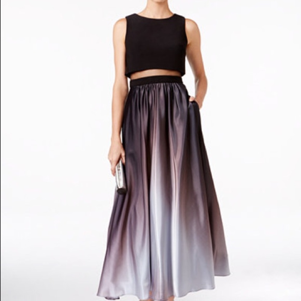 Betsy and Adam ombré illusion gown